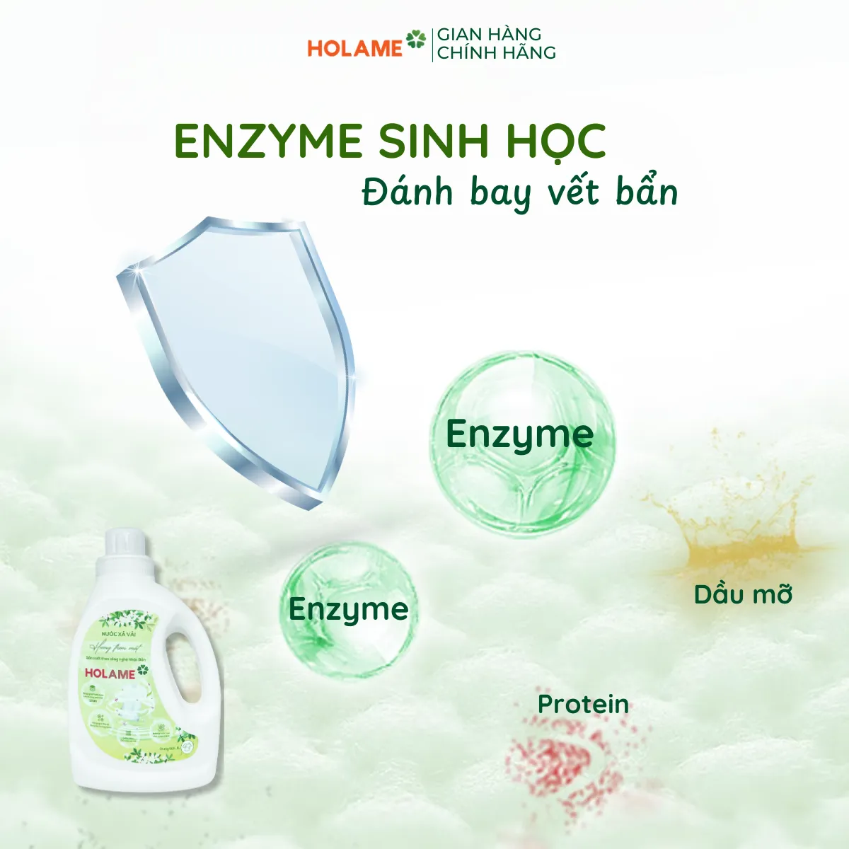 Lợi ích vượt trội của nước giặt xả sinh học Holame